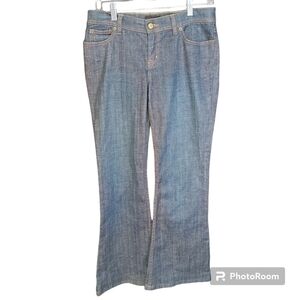 The Limited Women Jeans Size 6S Sandblasted Denim, Boot Flared